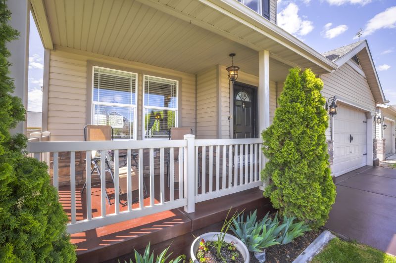 Colorful front porch